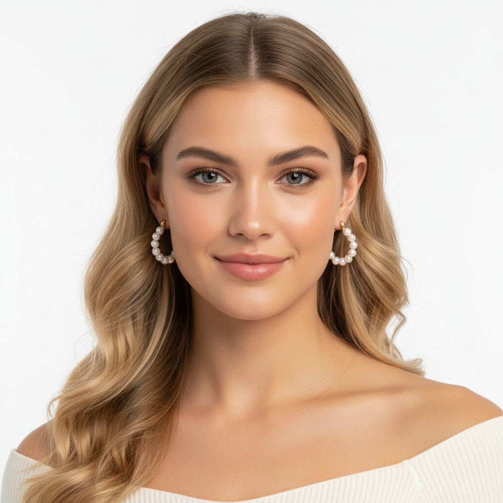 Ocean Pearl Beaded Studs
