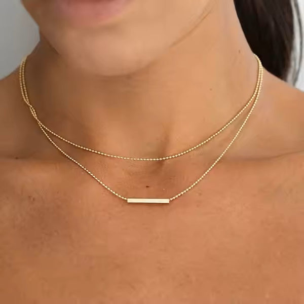 Layered Bar Necklace hover