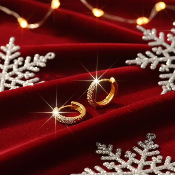 Single Sparkle Huggie