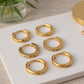 Stone Hoop Huggie Set
